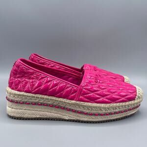 Karl Lagerfeld Pink Espadrilles